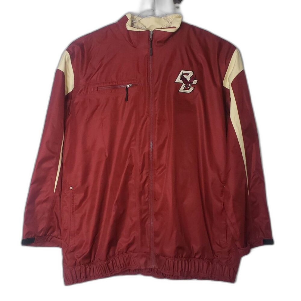 Vintage Reebok BOSTON COLLEGE Football Sideline Windbreaker Mens Size 3XL